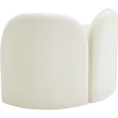 Meridian Daphne Cream Velvet Chair IMAGE 8