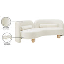 Meridian Daphne Cream Velvet Sofa IMAGE 18