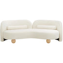 Meridian Daphne Cream Velvet Sofa IMAGE 5