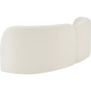 Meridian Daphne Cream Velvet Sofa IMAGE 8