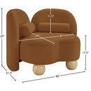 Meridian Daphne Saddle Velvet Chair IMAGE 17