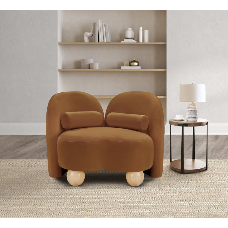 Meridian Daphne Saddle Velvet Chair IMAGE 3