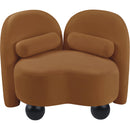 Meridian Daphne Saddle Velvet Chair IMAGE 9