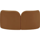 Meridian Daphne Saddle Velvet Loveseat IMAGE 7