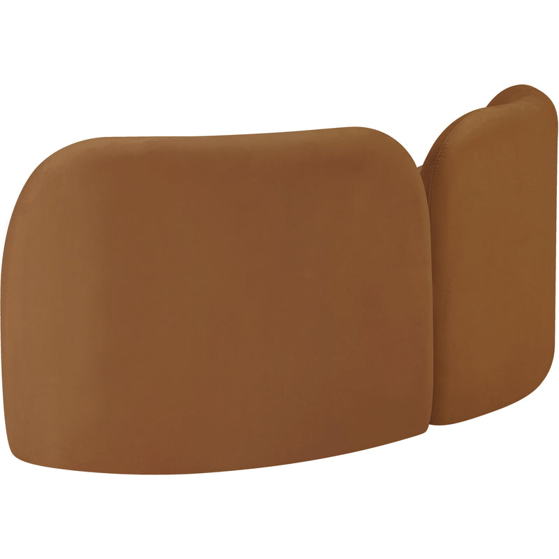 Meridian Daphne Saddle Velvet Loveseat IMAGE 8