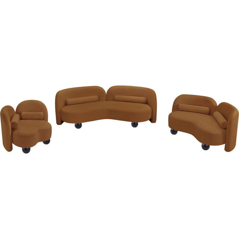 Meridian Daphne Saddle Velvet Sofa IMAGE 13