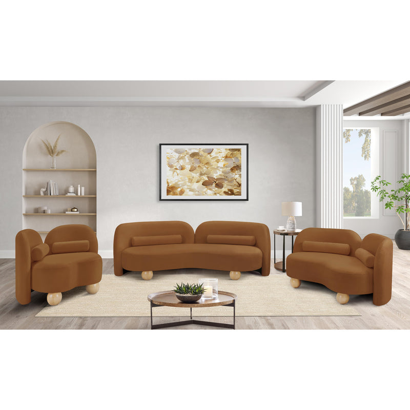 Meridian Daphne Saddle Velvet Sofa IMAGE 15