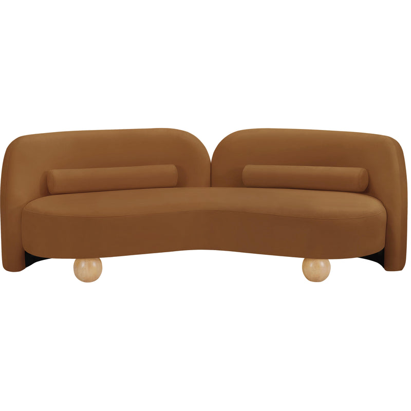 Meridian Daphne Saddle Velvet Sofa IMAGE 5