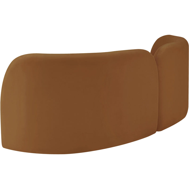 Meridian Daphne Saddle Velvet Sofa IMAGE 8