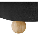 Meridian Daphne Black Boucle Fabric Chair IMAGE 10