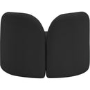 Meridian Daphne Black Boucle Fabric Chair IMAGE 7