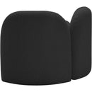 Meridian Daphne Black Boucle Fabric Chair IMAGE 8