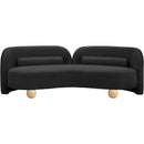 Meridian Daphne Black Boucle Fabric Sofa IMAGE 5
