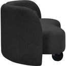 Meridian Daphne Black Boucle Fabric Sofa IMAGE 6