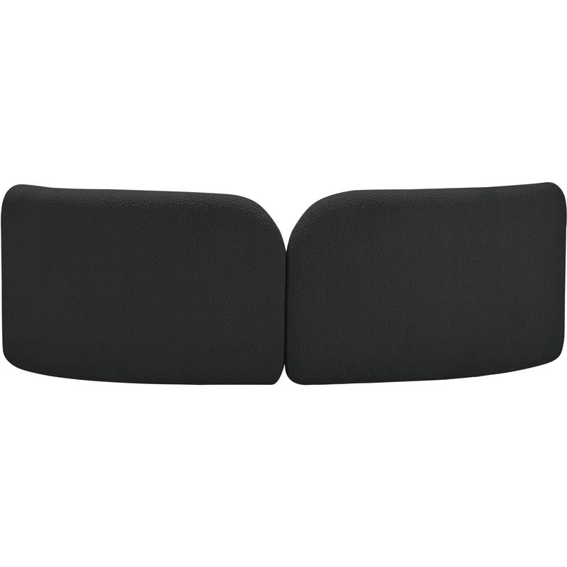 Meridian Daphne Black Boucle Fabric Sofa IMAGE 7