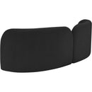 Meridian Daphne Black Boucle Fabric Sofa IMAGE 8