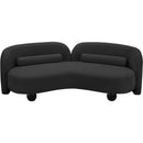 Meridian Daphne Black Boucle Fabric Sofa IMAGE 9