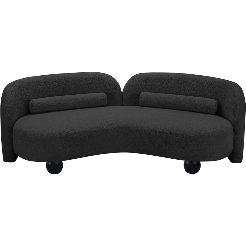 Meridian Daphne Black Boucle Fabric Sofa IMAGE 9