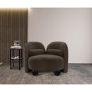 Meridian Daphne Brown Boucle Fabric Chair IMAGE 4