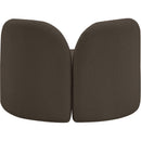 Meridian Daphne Brown Boucle Fabric Chair IMAGE 7