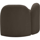 Meridian Daphne Brown Boucle Fabric Chair IMAGE 8