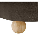 Meridian Daphne Brown Boucle Fabric Sofa IMAGE 10