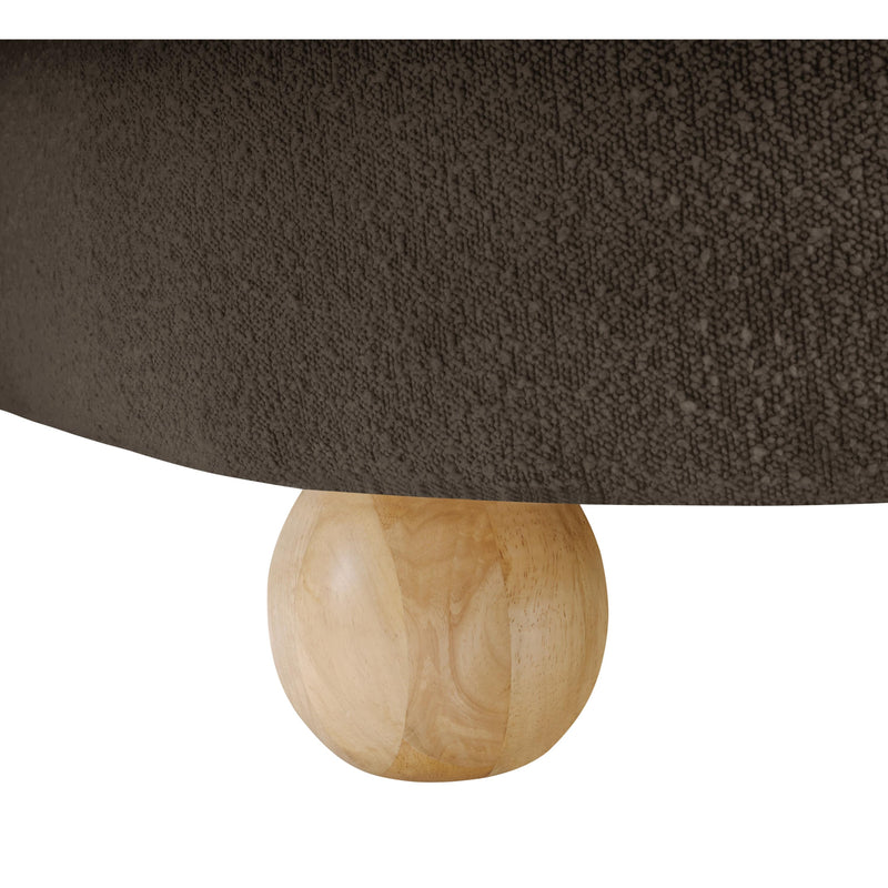 Meridian Daphne Brown Boucle Fabric Sofa IMAGE 10