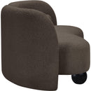 Meridian Daphne Brown Boucle Fabric Sofa IMAGE 6