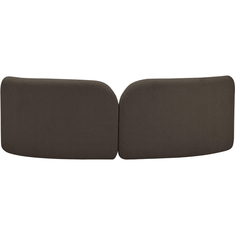 Meridian Daphne Brown Boucle Fabric Sofa IMAGE 7