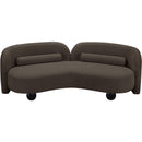 Meridian Daphne Brown Boucle Fabric Sofa IMAGE 9