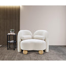 Meridian Daphne Cream Boucle Fabric Chair IMAGE 3