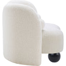 Meridian Daphne Cream Boucle Fabric Chair IMAGE 6