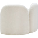 Meridian Daphne Cream Boucle Fabric Chair IMAGE 8
