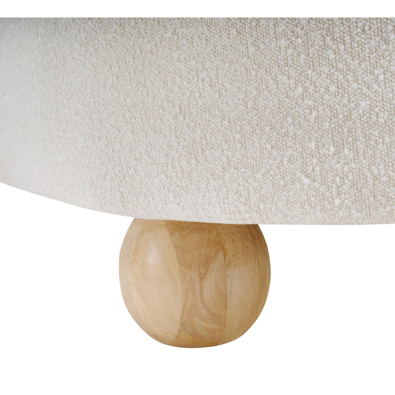 Meridian Daphne Cream Boucle Fabric Sofa IMAGE 10