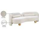 Meridian Daphne Cream Boucle Fabric Sofa IMAGE 18