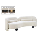 Meridian Daphne Cream Boucle Fabric Sofa IMAGE 2
