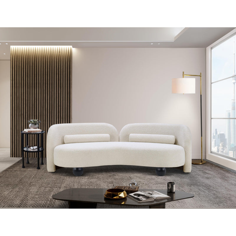 Meridian Daphne Cream Boucle Fabric Sofa IMAGE 4