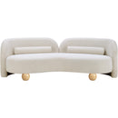 Meridian Daphne Cream Boucle Fabric Sofa IMAGE 5