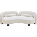 Meridian Daphne Cream Boucle Fabric Sofa IMAGE 9