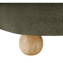 Meridian Daphne Olive Boucle Fabric Chair IMAGE 10