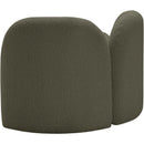 Meridian Daphne Olive Boucle Fabric Chair IMAGE 8