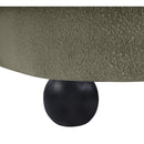 Meridian Daphne Olive Boucle Fabric Sofa IMAGE 11