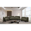 Meridian Daphne Olive Boucle Fabric Sofa IMAGE 16