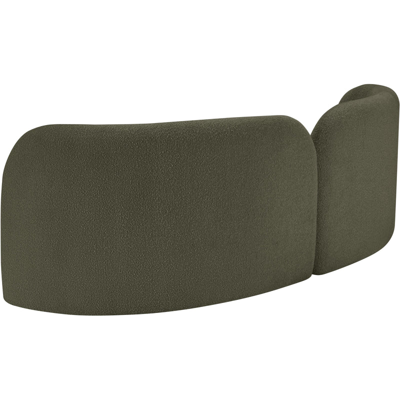 Meridian Daphne Olive Boucle Fabric Sofa IMAGE 8