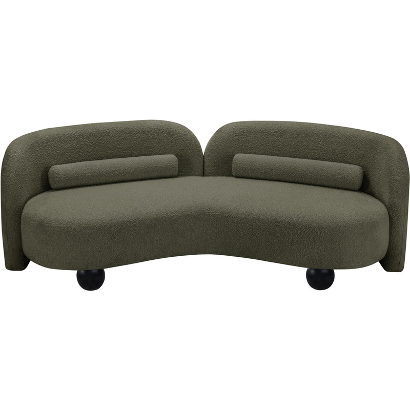 Meridian Daphne Olive Boucle Fabric Sofa IMAGE 9