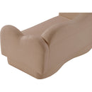 Meridian Bloom Beige Teddy Fabric Loveseat IMAGE 10