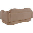 Meridian Bloom Beige Teddy Fabric Loveseat IMAGE 8