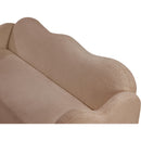 Meridian Bloom Beige Teddy Fabric Sofa IMAGE 11