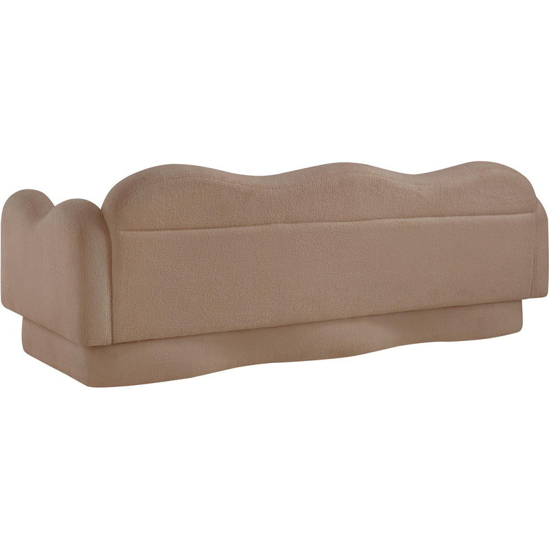 Meridian Bloom Beige Teddy Fabric Sofa IMAGE 8