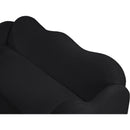 Meridian Bloom Black Teddy Fabric Sofa IMAGE 11